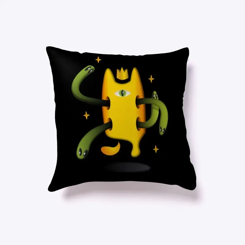 Crowned Observer pillow